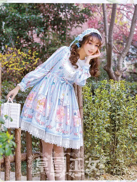 Blueberry Long Sleeves Lolita Dress