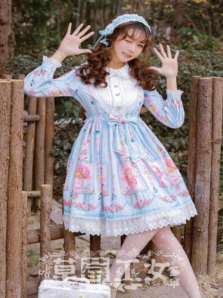 Blueberry Long Sleeves Lolita Dress