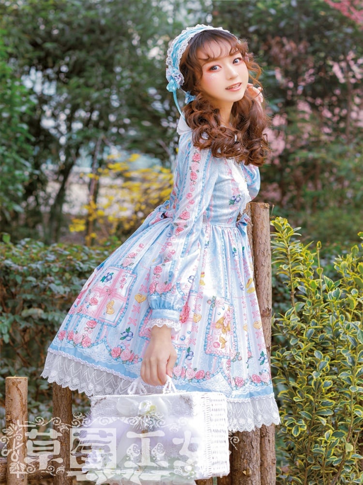 Blueberry Long Sleeves Lolita Dress