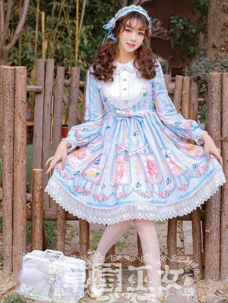 Blueberry Long Sleeves Lolita Dress