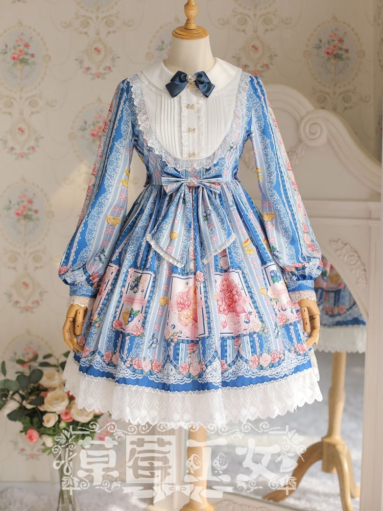 Blueberry Long Sleeves Lolita Dress