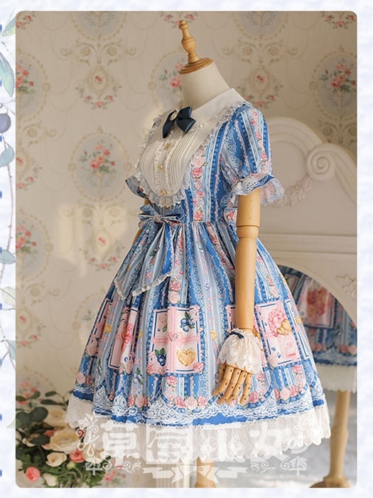 Blueberry Short Sleeves Lolita Dress OP
