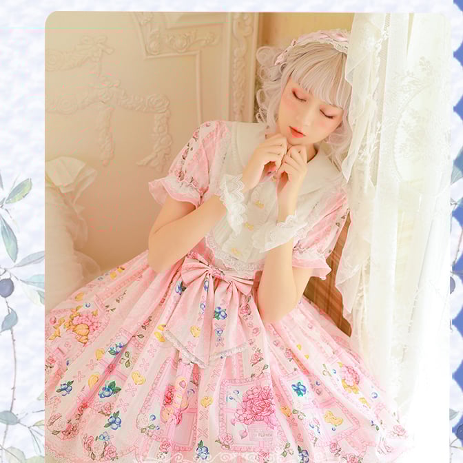 Blueberry Short Sleeves Lolita Dress OP