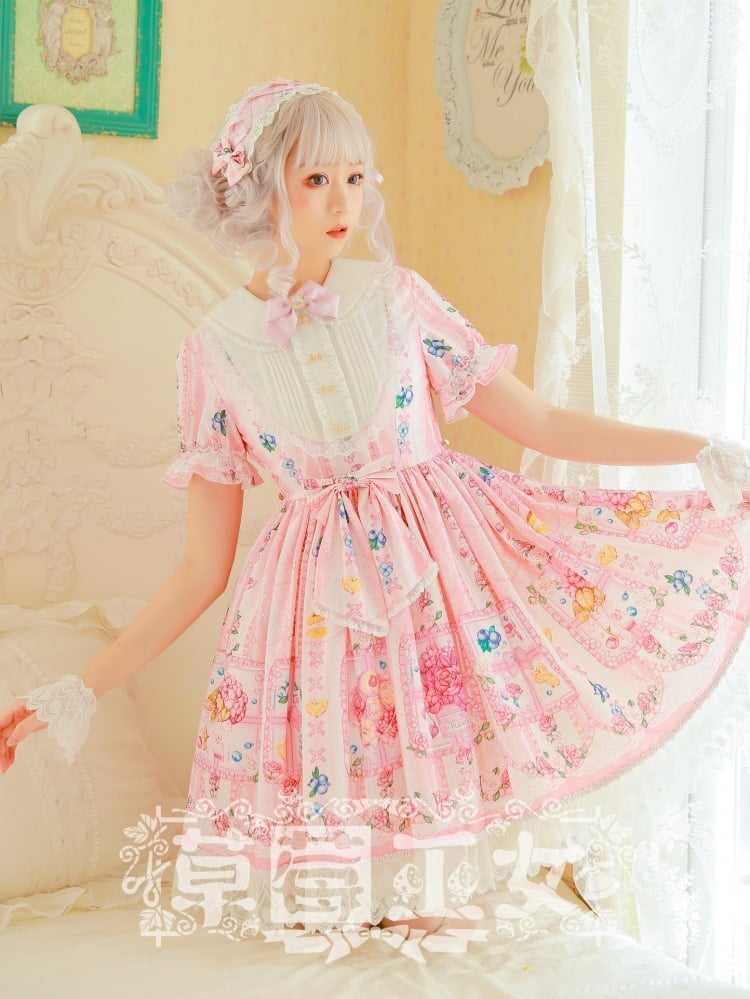 Blueberry Short Sleeves Lolita Dress OP