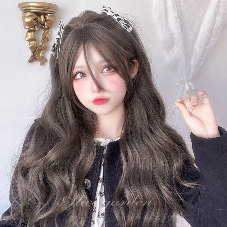 Emma JK Long Curly Synthetic Wig with Bangs