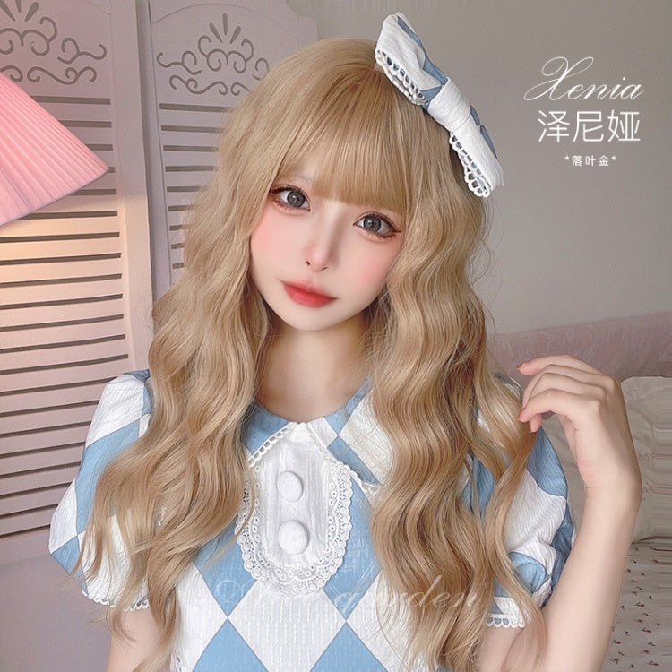 Xenia JK Big Wave Long Curly Synthetic Wig with Bangs