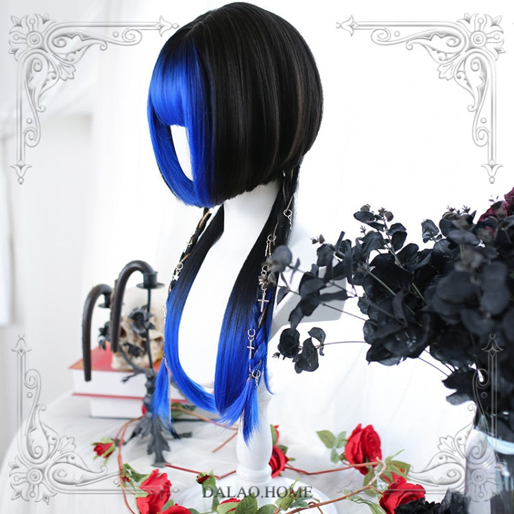 Butterfly Wings Hime Cut Long Straight Synthetic Wig
