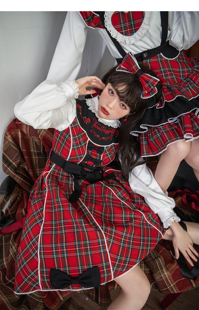 Briar Rose Christmas Round Neckline Sweet Jumper Skirt