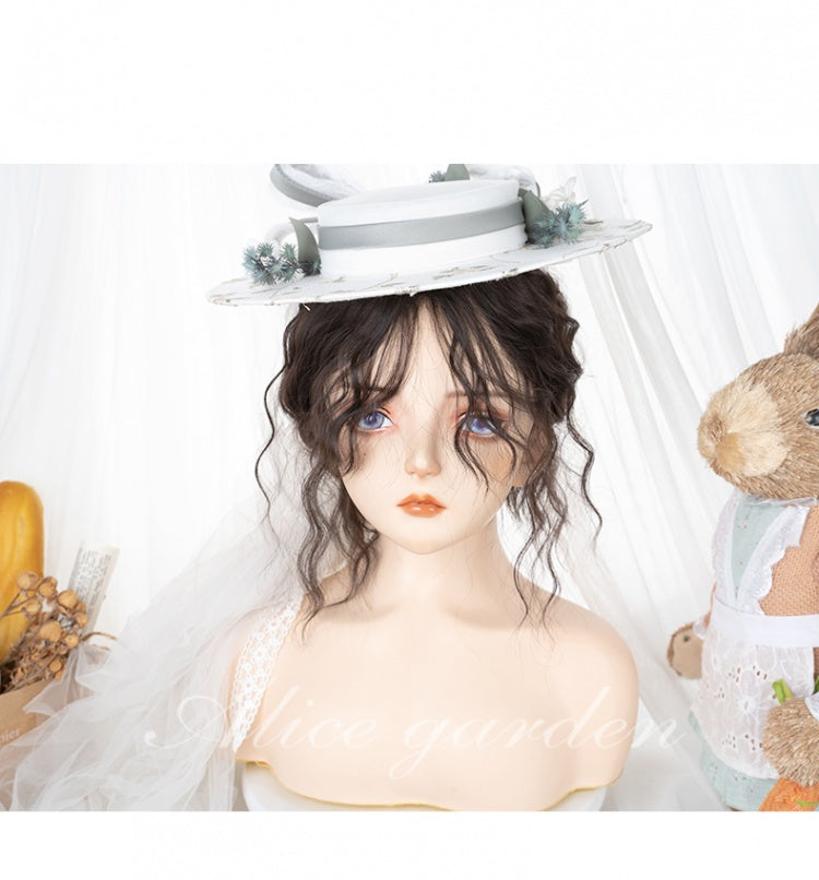 Tina Black-brown Shoulder Length Curly Synthetic Wig with Bangs