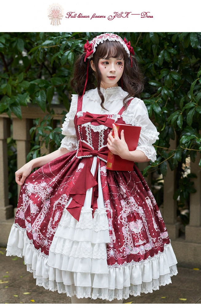 Elegant Lolita dress with flowers