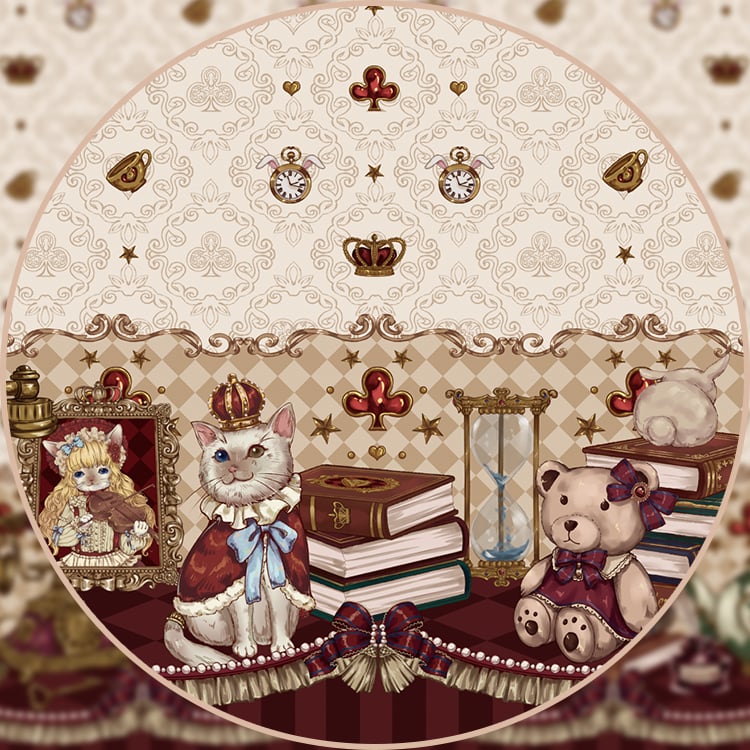 Crown Bear Beige Long Sleeves One Piece