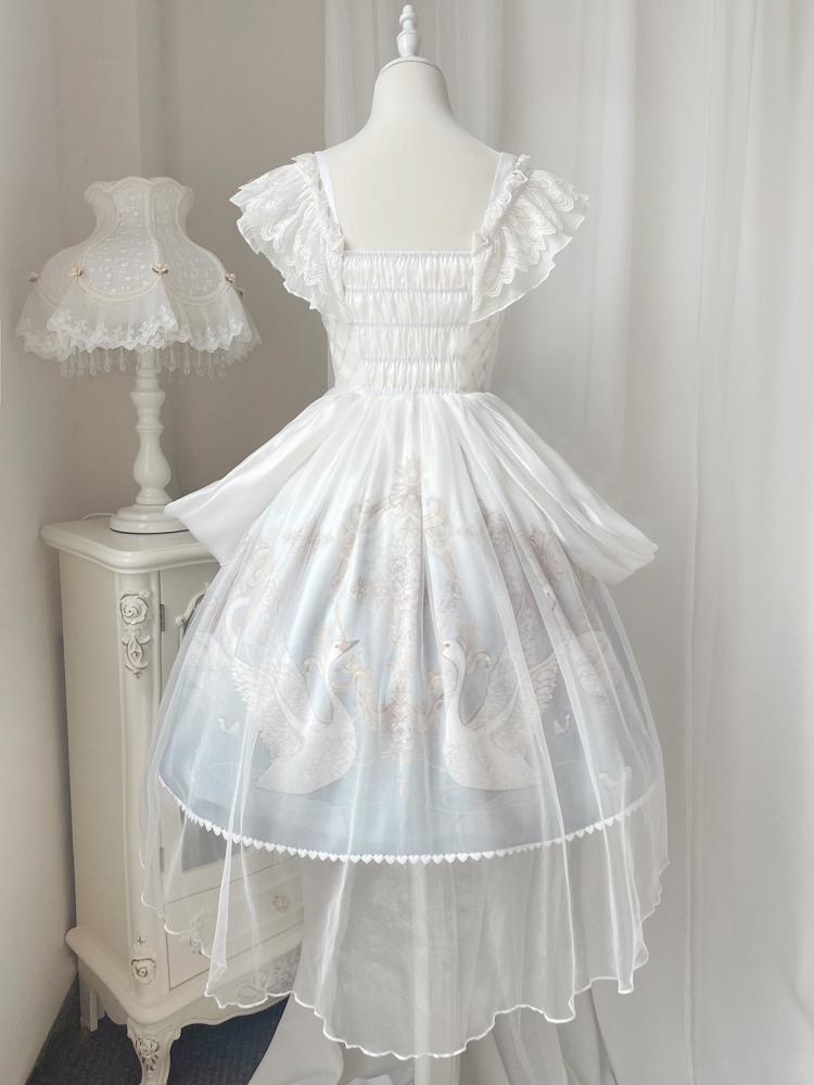 Swan's Dream Square Neckline Hime Jumper Skirt