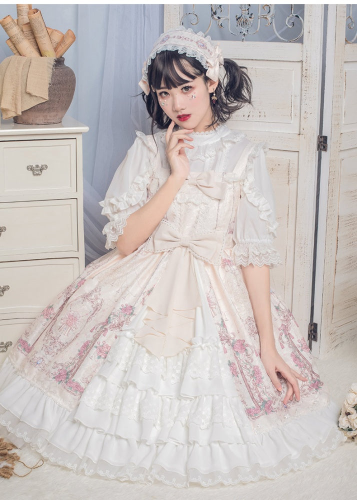 JSK with classic rose print