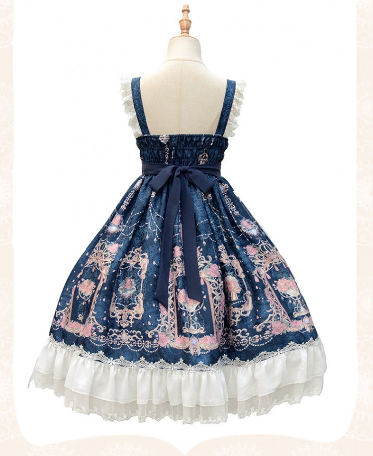 Back Neckline of floral JSK