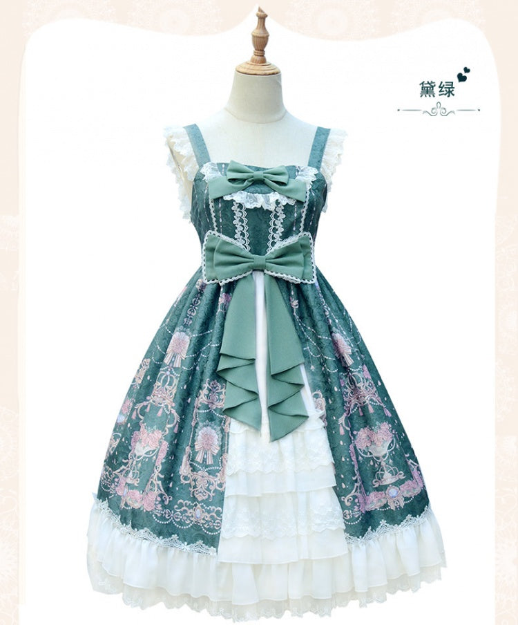 Lolita dress Shoulder straps With Lace