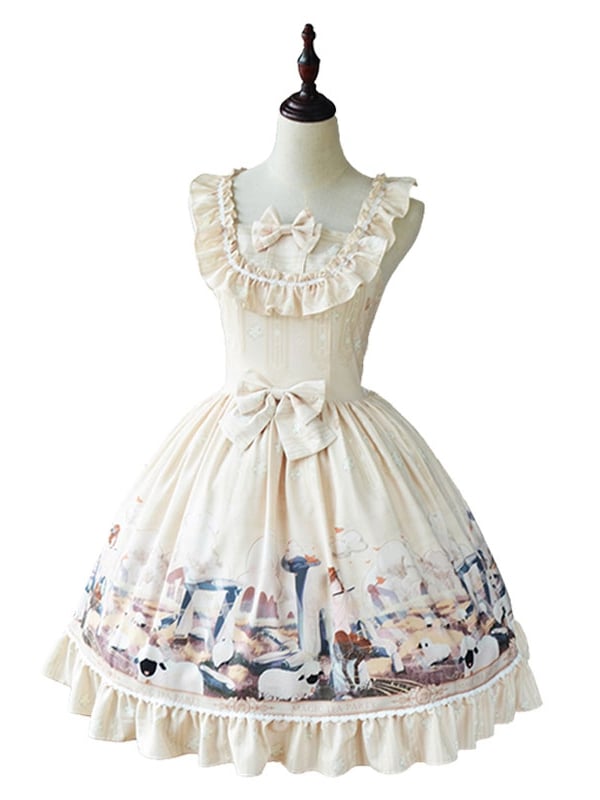 Afternoon Of The Faun Lace-up Back JSK
