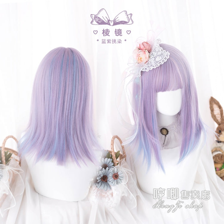 Prism JK Mid-length Straight Synthetic Wig with Bangs