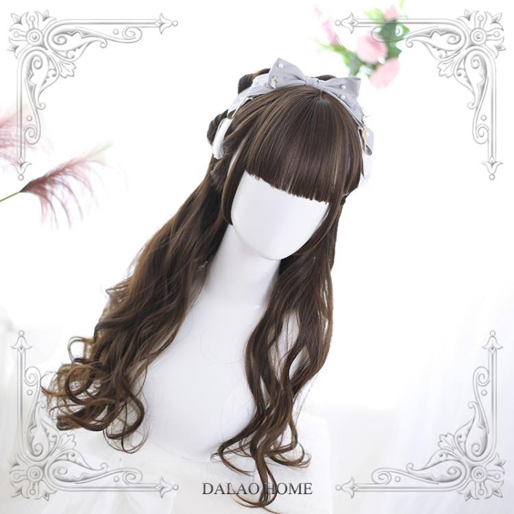 Doreen Air Bangs Long Curly Synthetic Wig