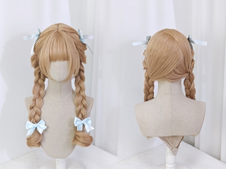 Long Wavy Blonde Doll Synthetic Wig