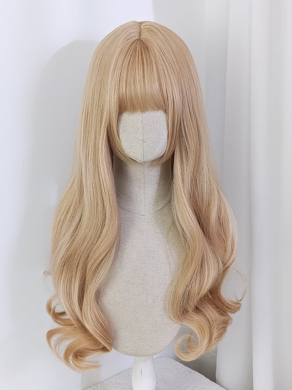 Long Wavy Blonde Doll Synthetic Wig