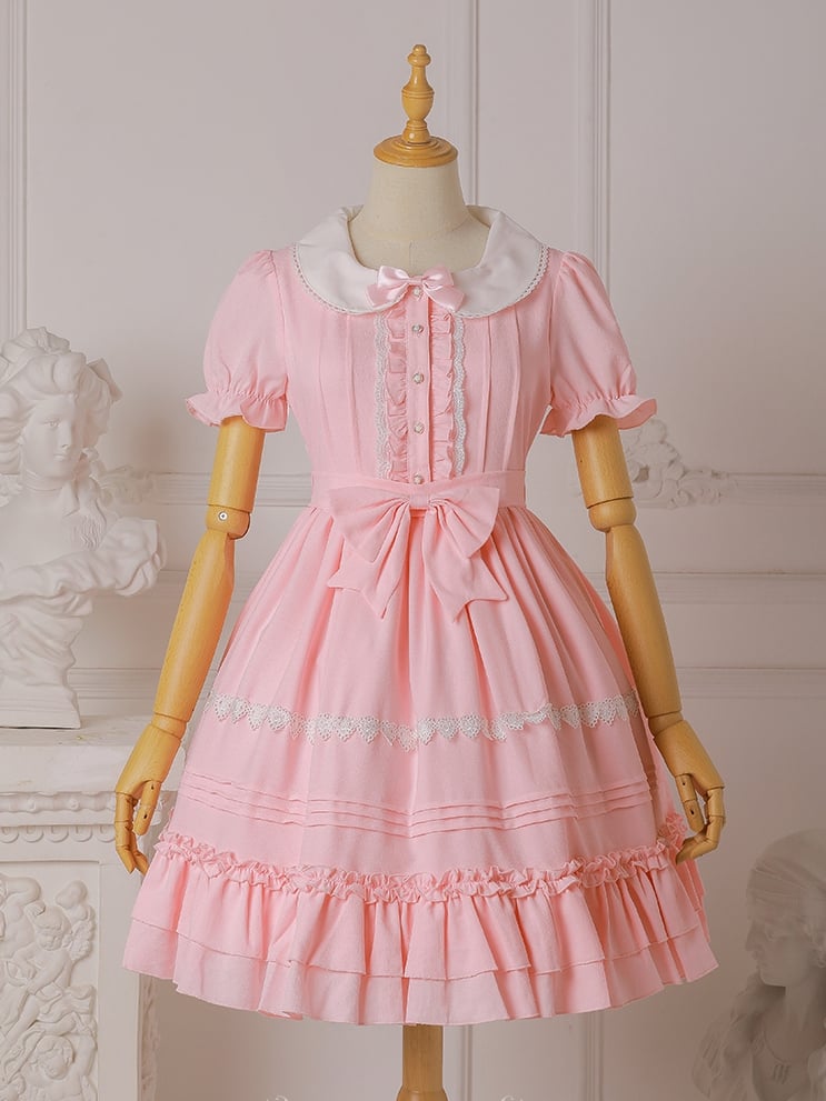 Plus Size Friendly Sweet One Piece Princess Dress 7 Colors