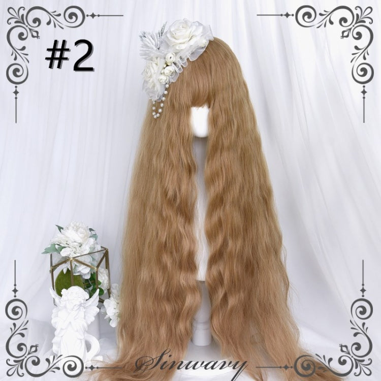 Waltlz Hanayome Water Ripple Long Curly Synthetic Wig with Bangs
