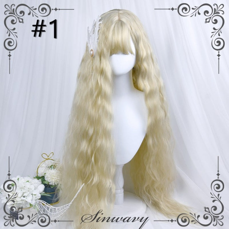 Waltlz Hanayome Water Ripple Long Curly Synthetic Wig with Bangs