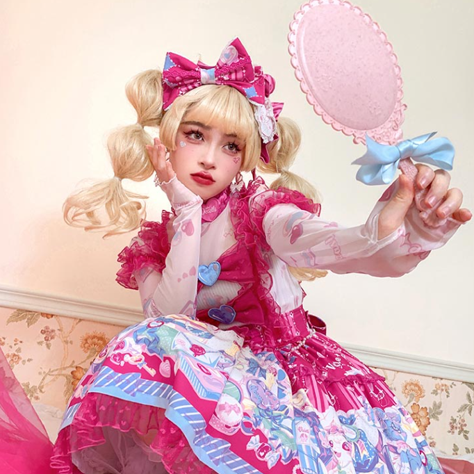 In Stock Mid-length Blonde Wavy Wig