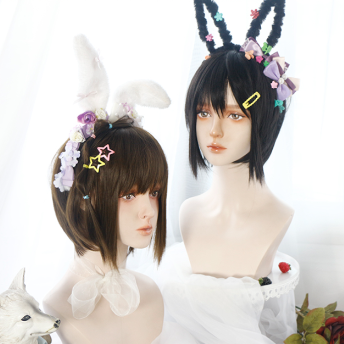 In Stock Black/Brown Boy Style Wig