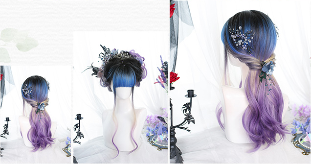 In Stock Long Wavy Ombre Wig