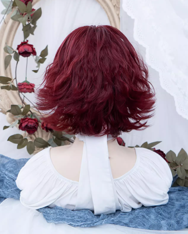 Red Short Curly Synthetic Wig