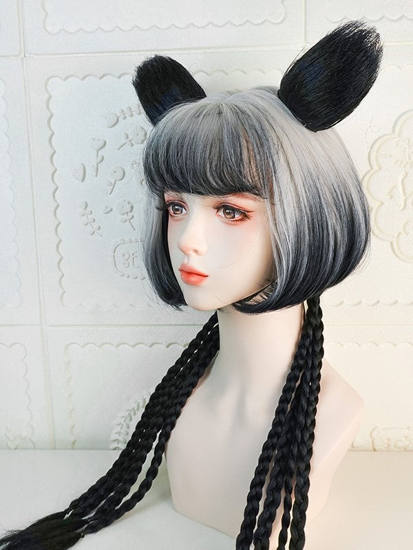 Mixed Color Short Wig And Accessories Sets