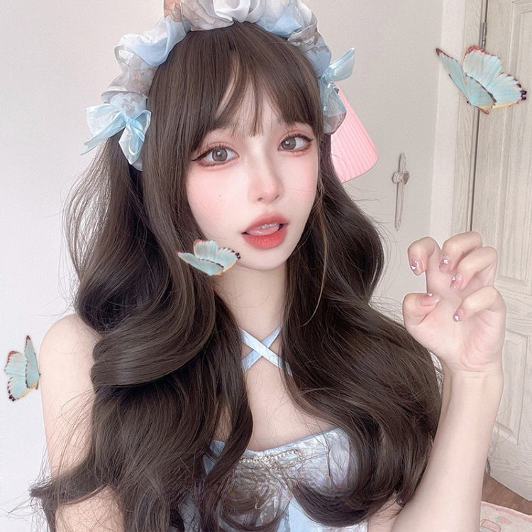 Wavy Brown 62CM Lolita Synthetic Wig