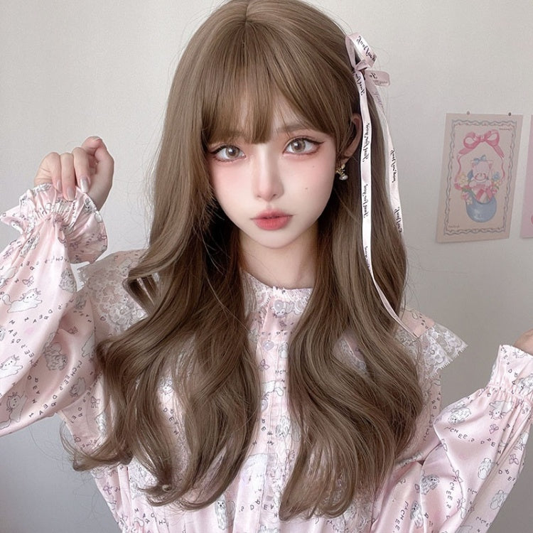 Wavy 62CM Color Honey Tawny Lolita Synthetic Wig