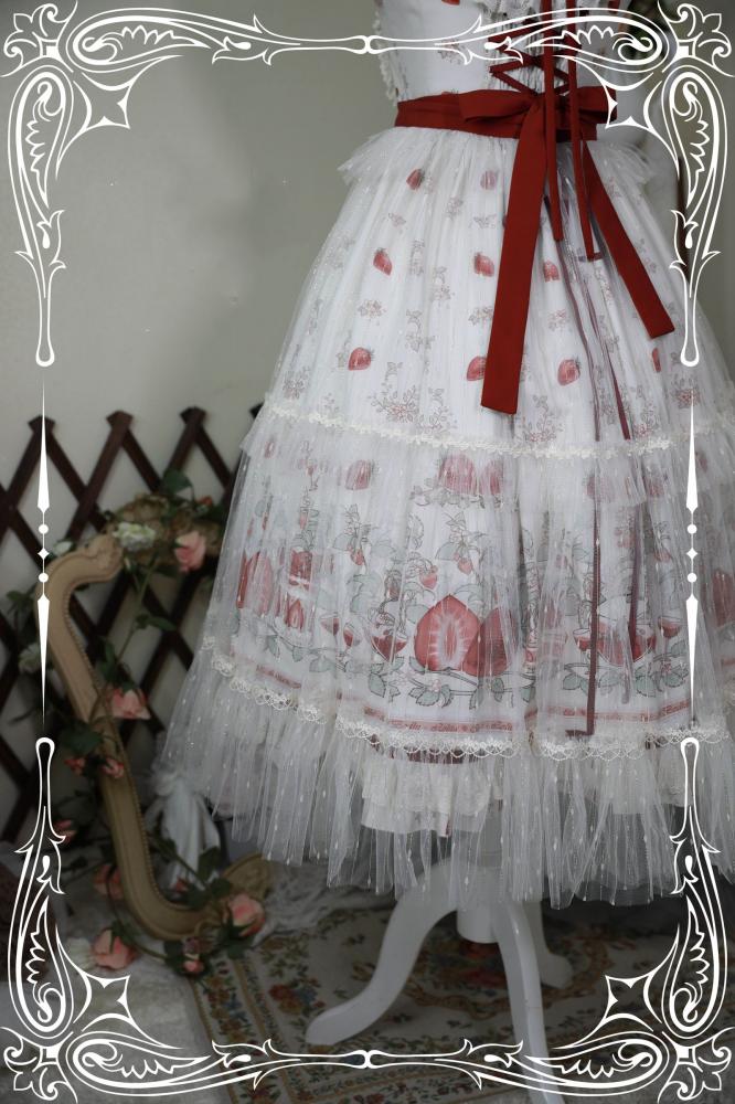 Strawberry Fruit Tea Sweet Jumper Skirt
