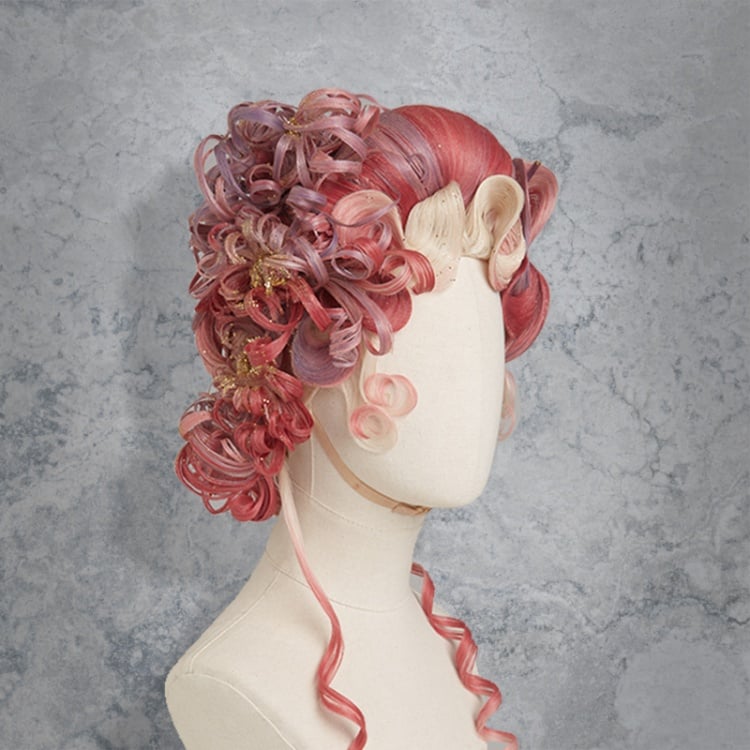 Mixed Hair Color Hand-braided Wig