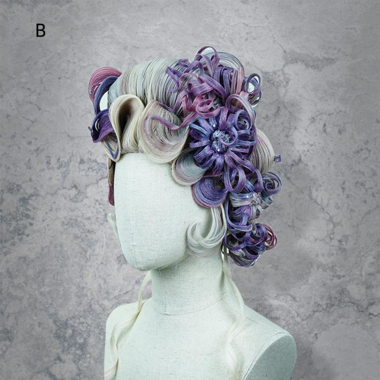 Mixed Hair Color Hand-braided Wig