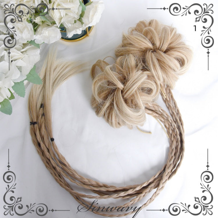 3 Color Options Bubble Gum Braids Wig Hairclips