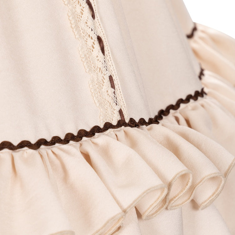 Shepherdess Detachable Long Skirt Two Ways Wear Lolita Dress