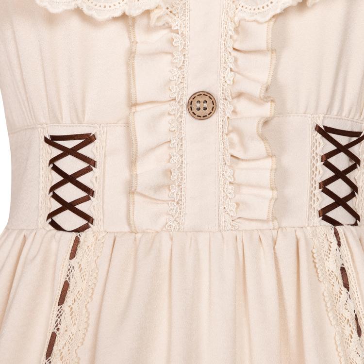 Shepherdess Detachable Long Skirt Two Ways Wear Lolita Dress