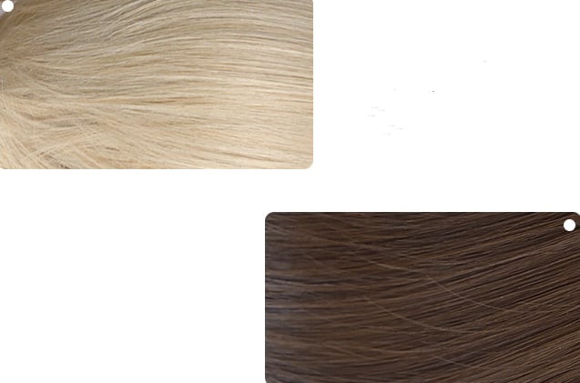 Magic Box Roll Beige / Dark Brown Short Wig with Double Ponytails