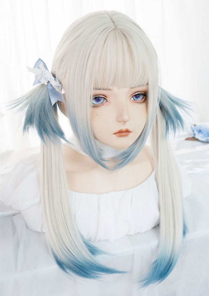 Ombre Hair Color Straight Lolita Synthetic Wig