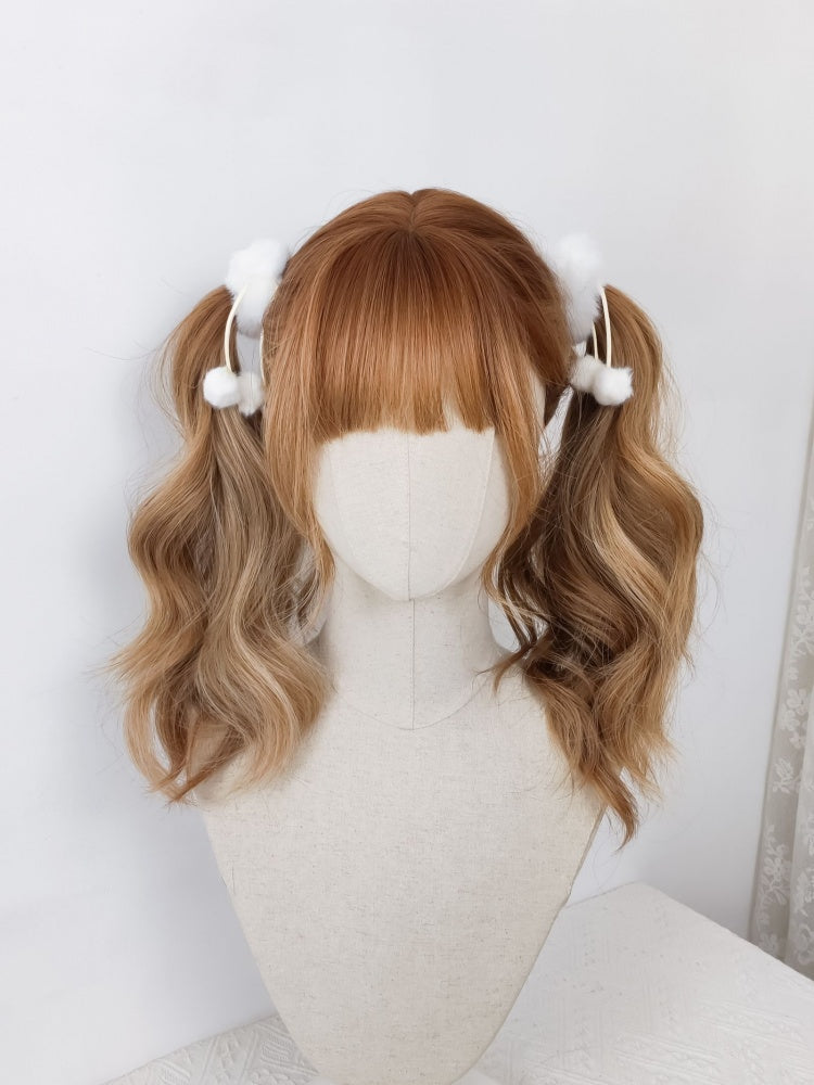 Honey Brown Ombre Long Wavy Synthetic Wig