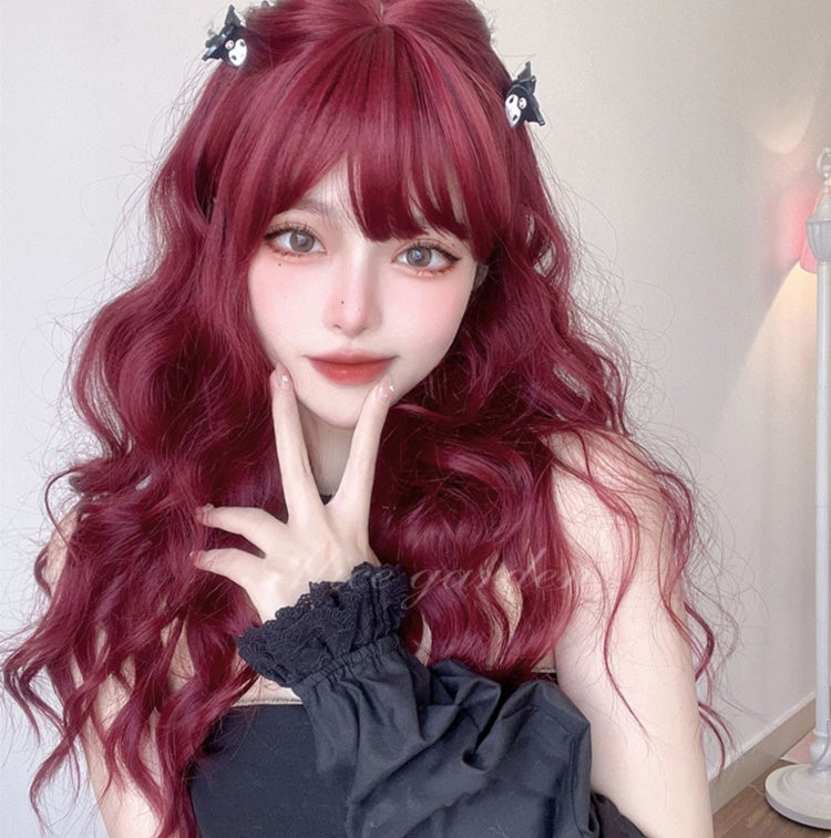 62CM Red Synthetic Wig