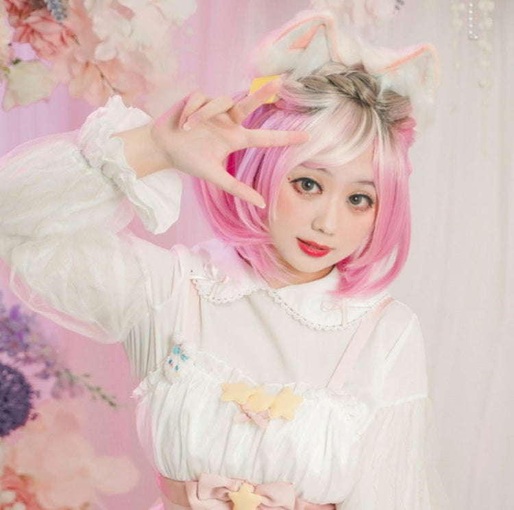 Princess Yaoyao Pink Short Synthetic Wig