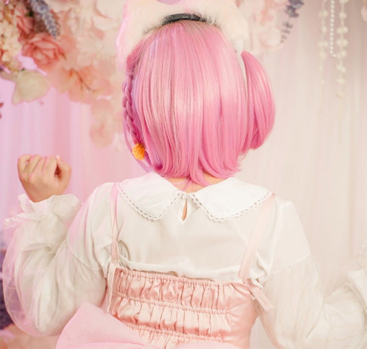 Princess Yaoyao Pink Short Synthetic Wig