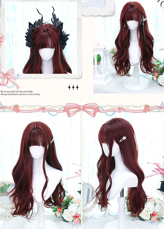 Mera Red Wavy Long Synthetic Wig