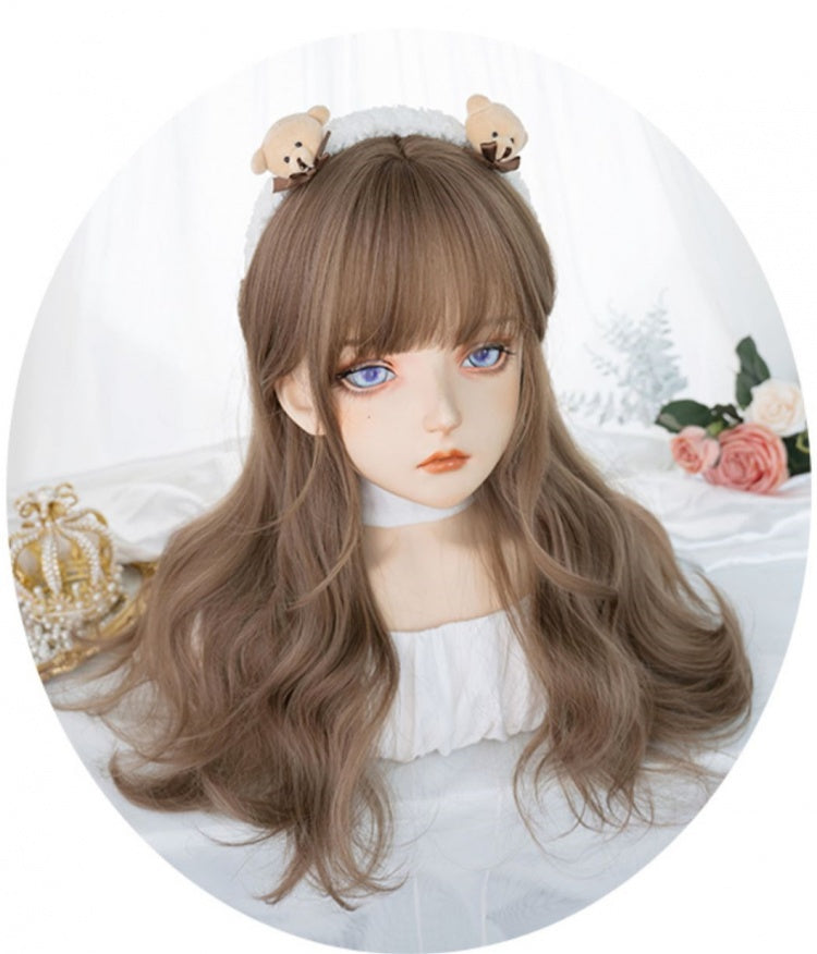 Wavy 62CM Color Honey Tawny Lolita Synthetic Wig