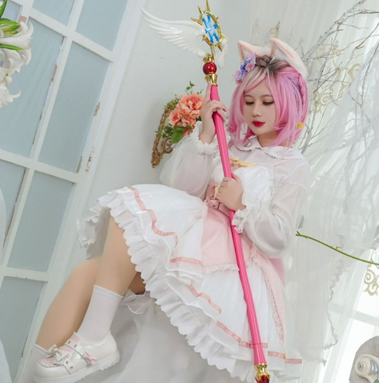 Princess Yaoyao Pink Short Synthetic Wig