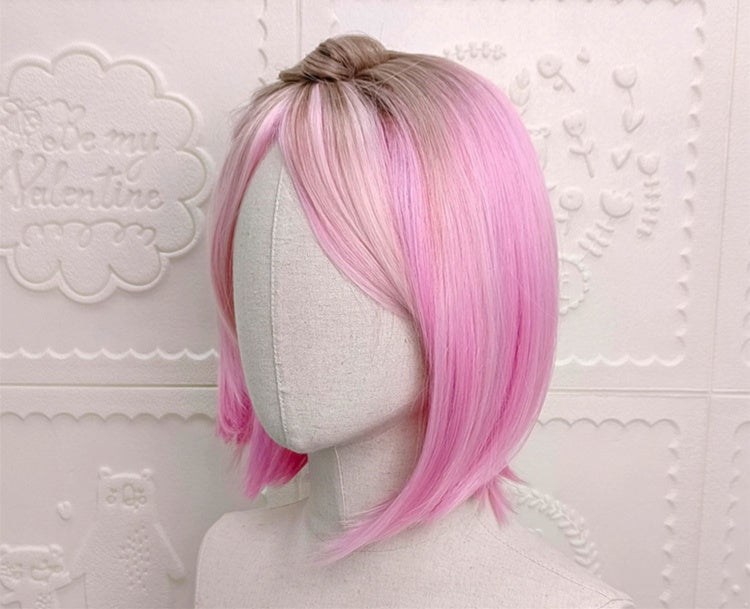 Princess Yaoyao Pink Short Synthetic Wig
